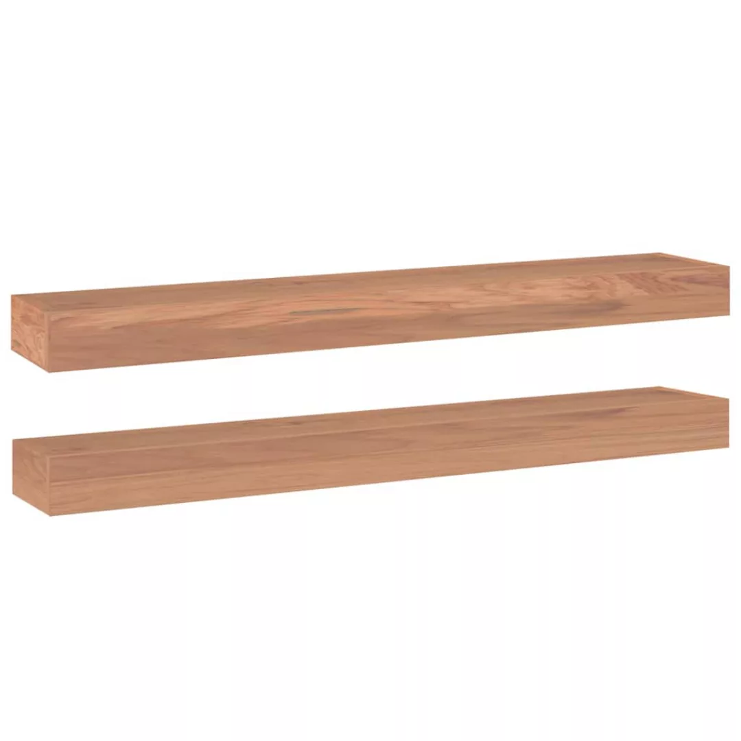 Vidaxl Wandregale 2 Stk. 90x15x6 Cm Massivholz Teak günstig online kaufen