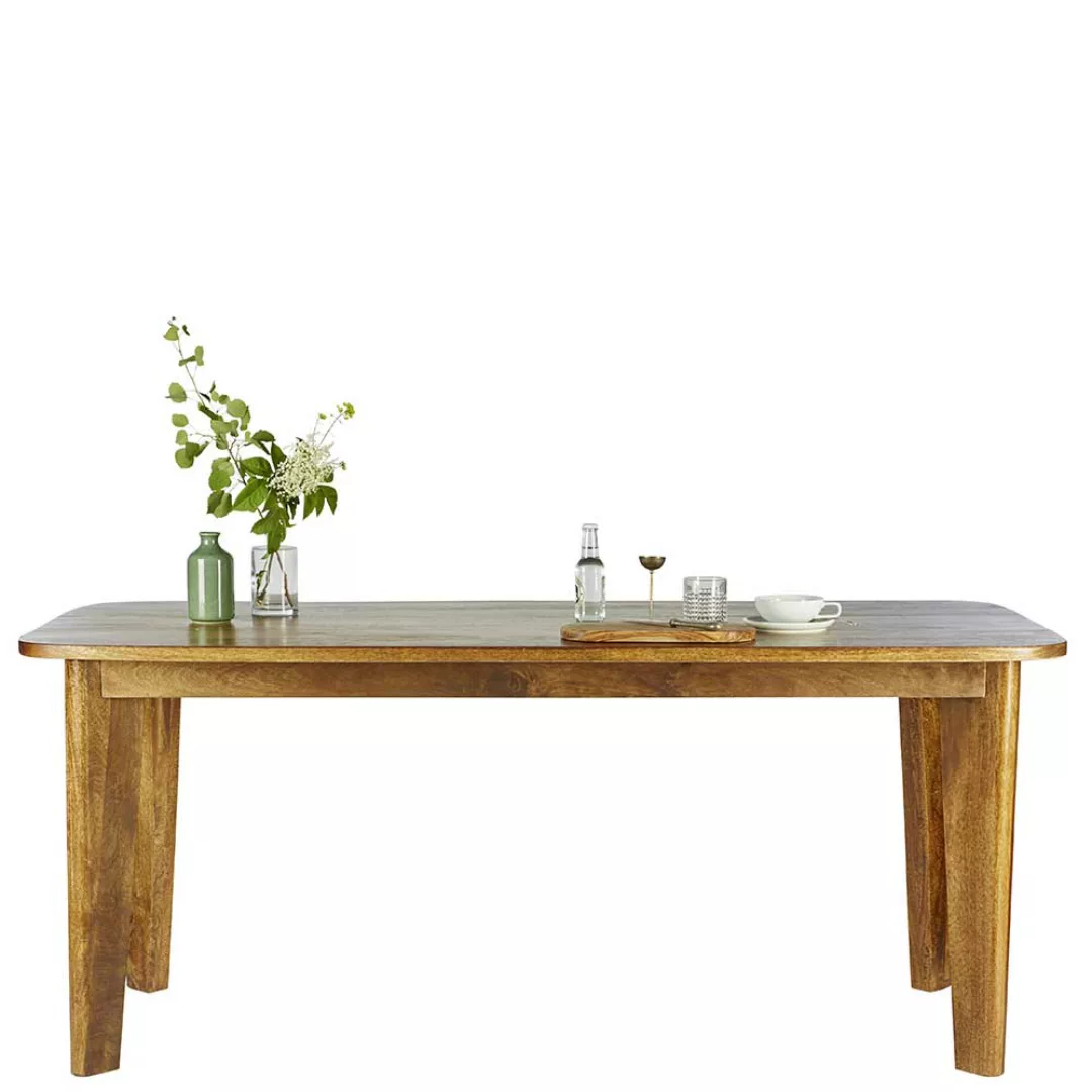 Esszimmertisch aus Mangobaum Massivholz 180 cm breit günstig online kaufen