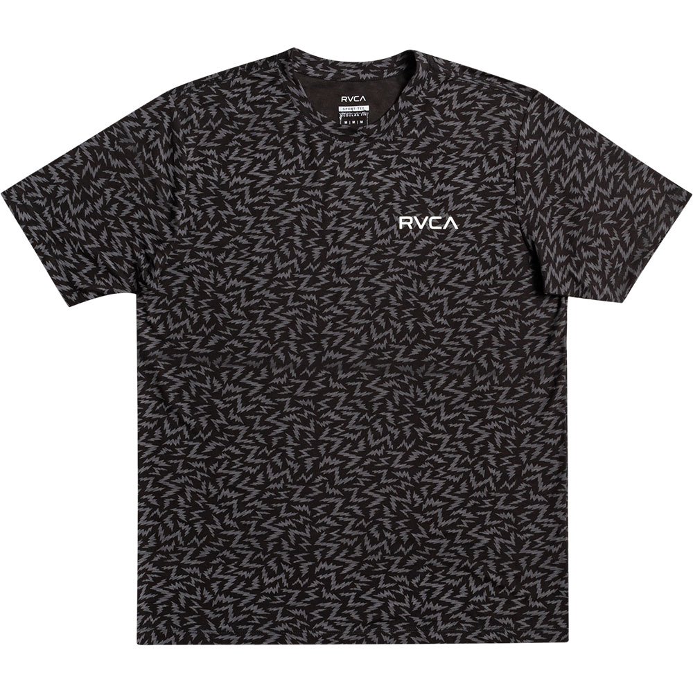 Rvca Leines Bolt Allover Kurzärmeliges T-shirt S Black günstig online kaufen