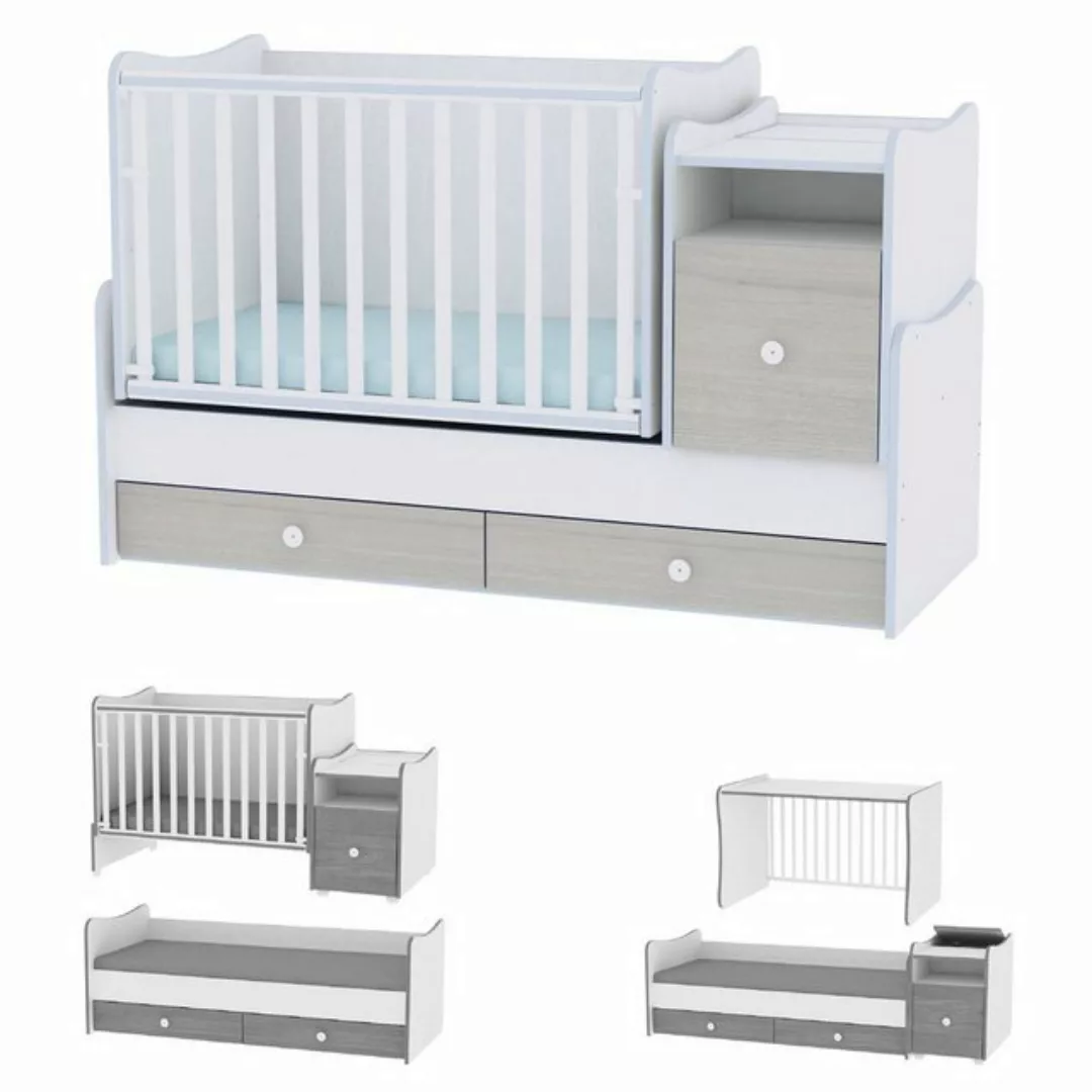 Lorelli Komplettbett Babybett Trend Plus NEW 4 in 1, Schaukelfunktion Jugen günstig online kaufen