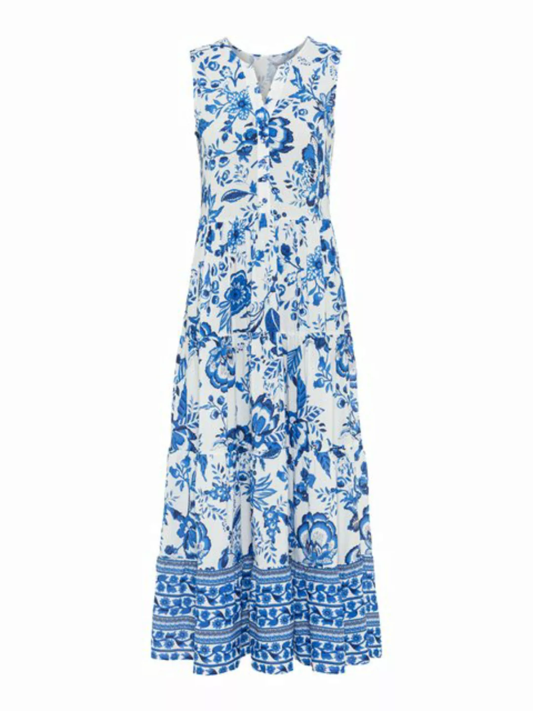 LASCANA Maxikleid mit Blumenprint und Knopfleiste, Sommerkleid, Strandkleid günstig online kaufen