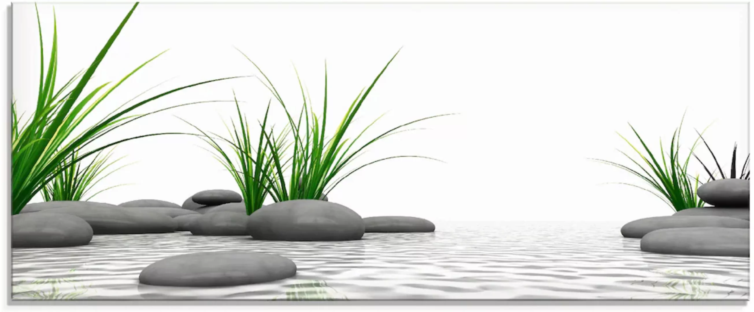 Artland Glasbild "3D Steine", Zen, (1 St.) günstig online kaufen
