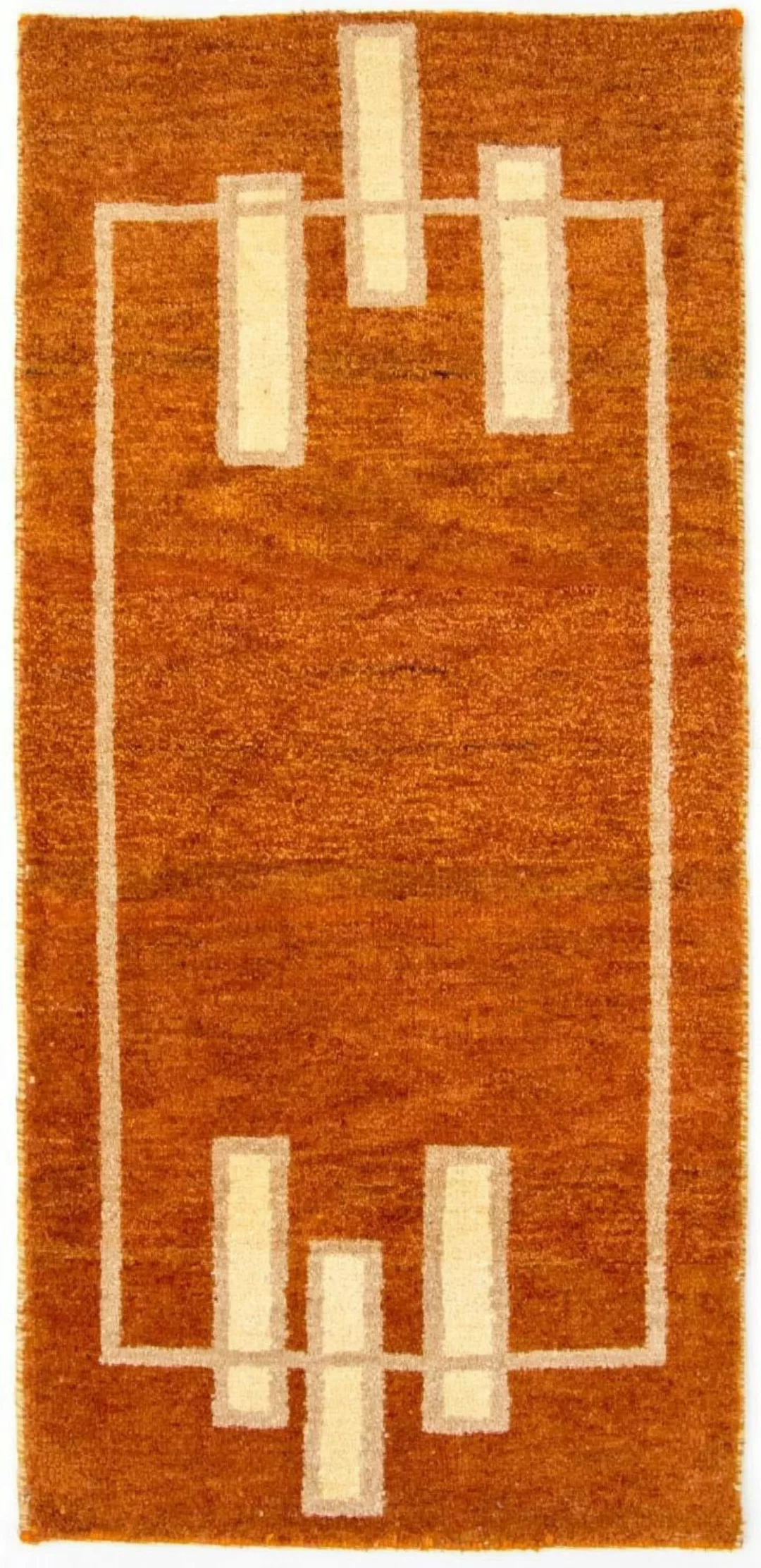 morgenland Wollteppich »Gabbeh Teppich handgeknüpft orange«, rechteckig günstig online kaufen