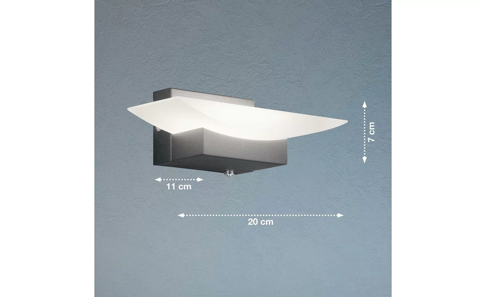 LED-Wandleuchte Bowl TW CCT Breite 20 cm, schwarz günstig online kaufen