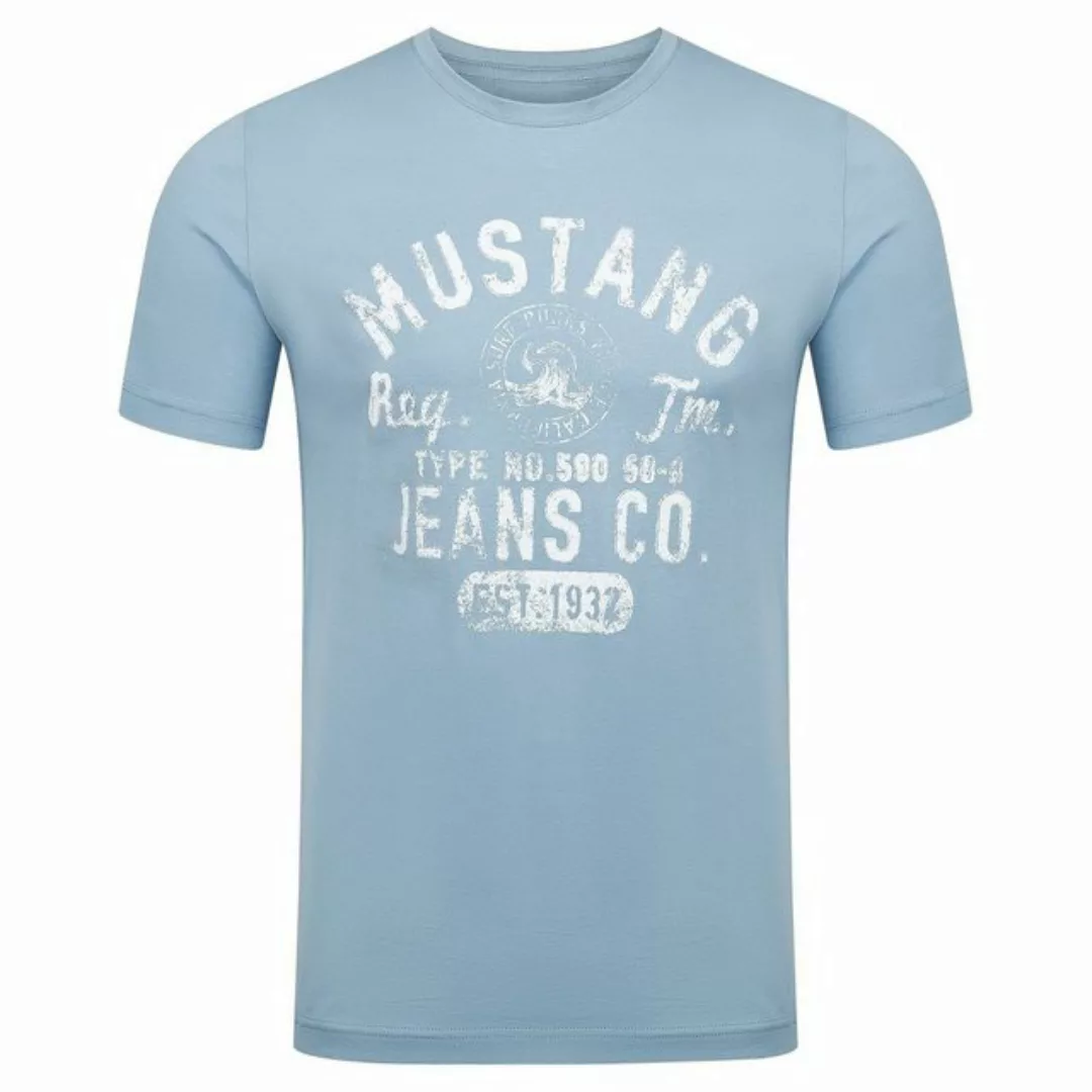 MUSTANG Tshirt Herren Baumwolle Regular Fit 4er Pack günstig online kaufen