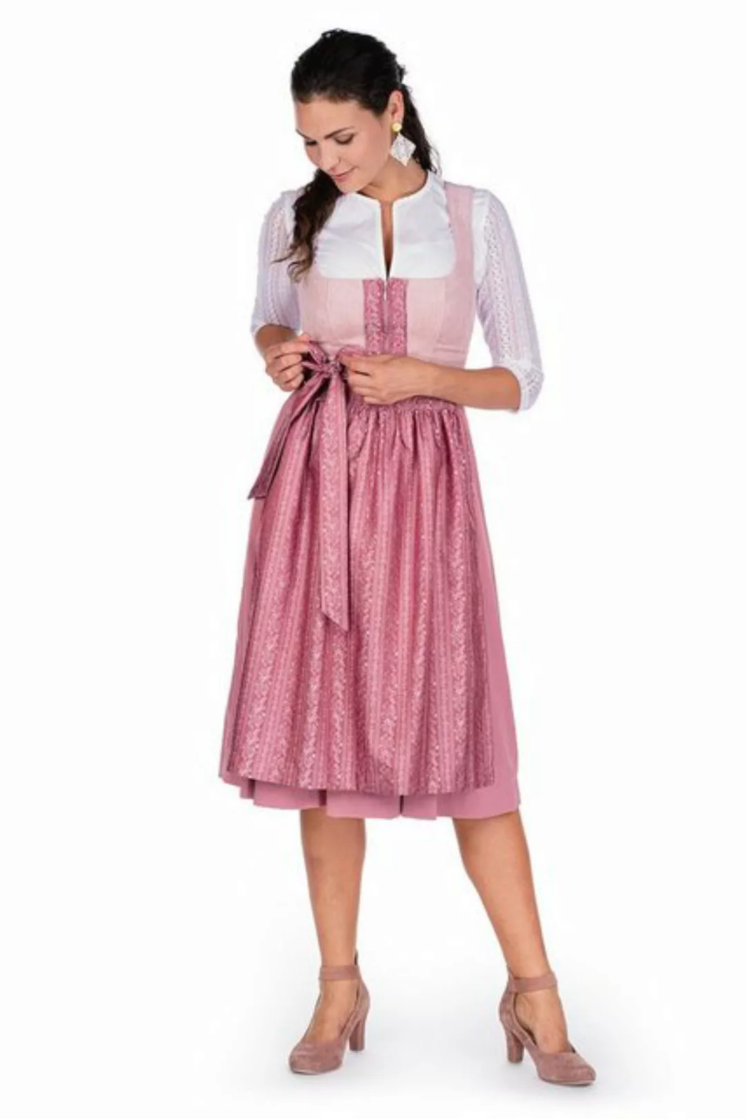 Spieth & Wensky Dirndl Cord Dirndl 2tlg. - ASMARA - rosé/altrosa/beere günstig online kaufen