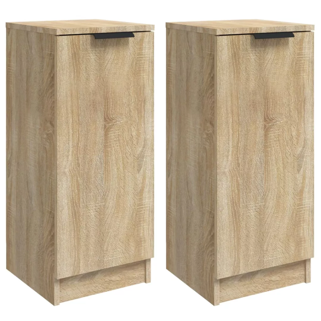 Vidaxl Sideboards 2 Stk. Sonoma-eiche 30x30x70 Cm Holzwerkstoff günstig online kaufen
