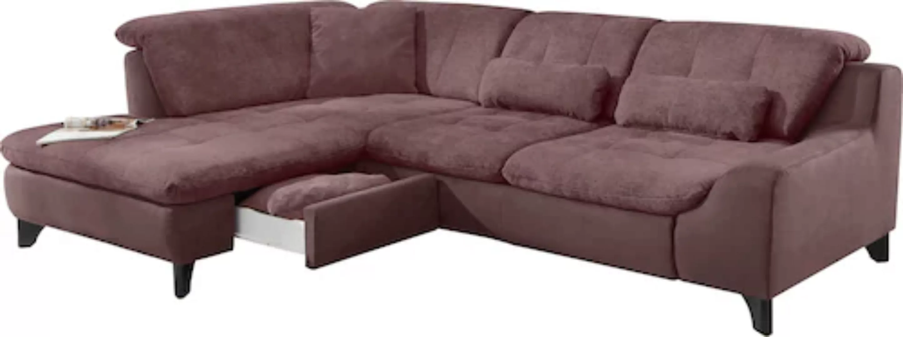 Die PlanBar Ecksofa "MP-IN11010 L-Form", mit Kopfteilverstellung, optional günstig online kaufen