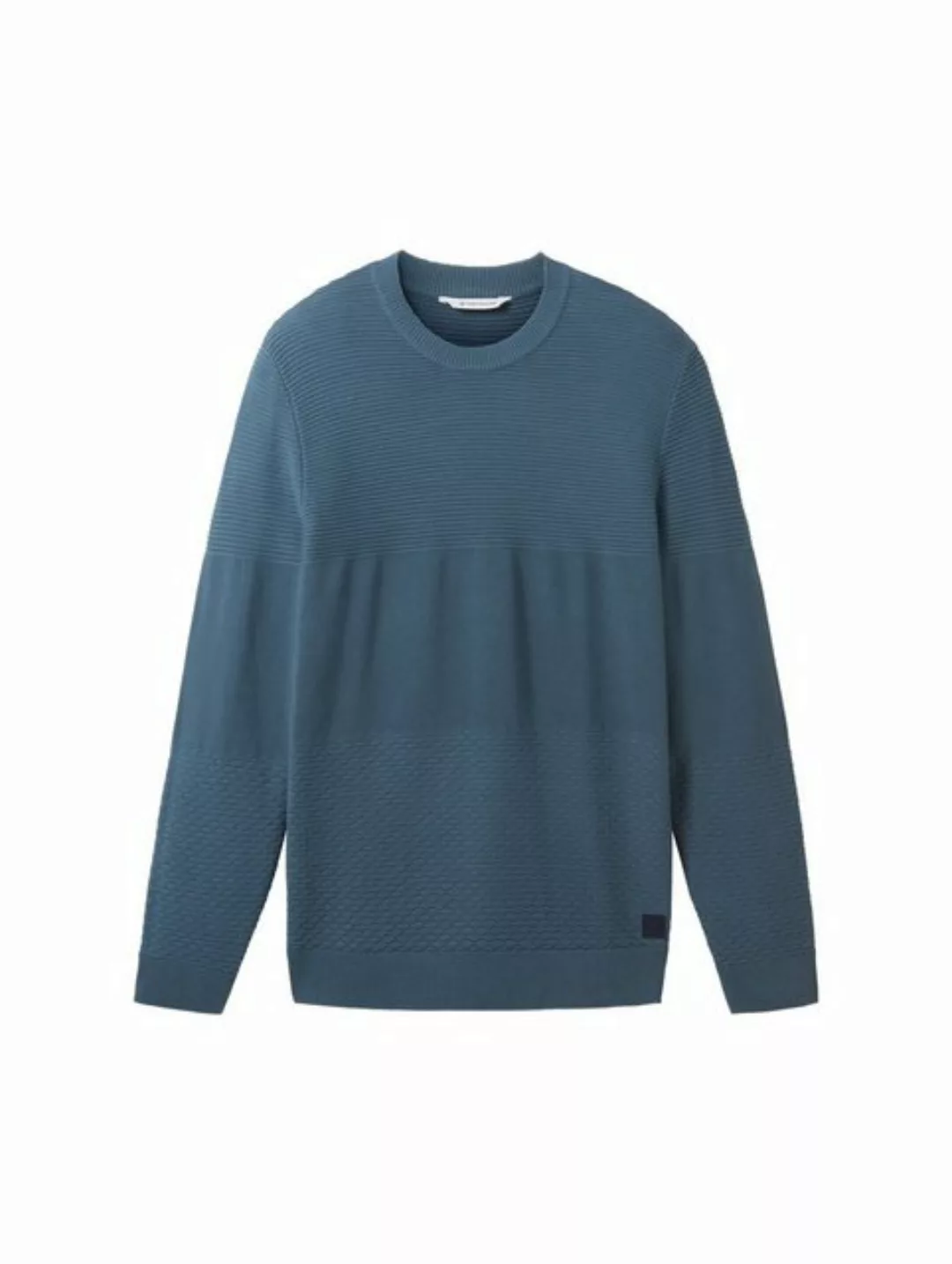 TOM TAILOR Strickpullover structure mix crewneck knit günstig online kaufen