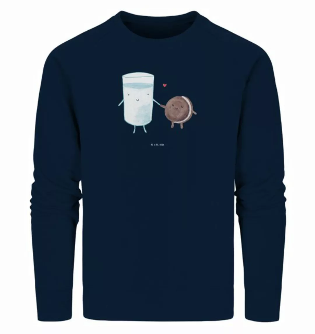 Mr. & Mrs. Panda Longpullover Größe M Milch Keks - French Navy - Geschenk, günstig online kaufen