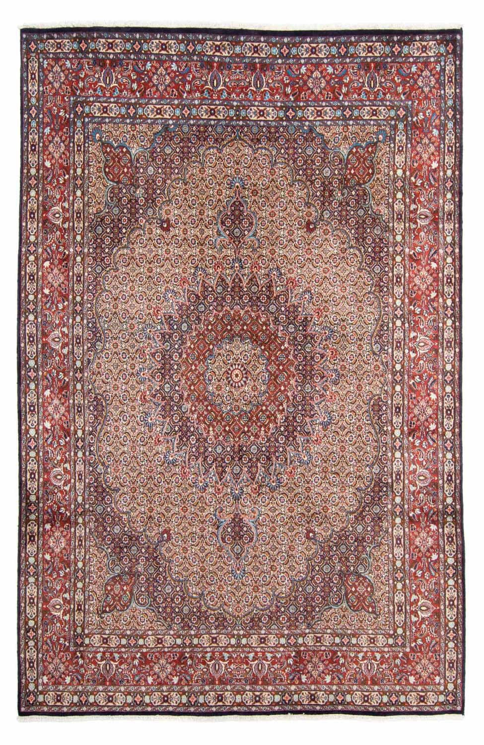 morgenland Wollteppich »Täbriz Medaillon Marrone chiaro 351 x 252 cm«, rech günstig online kaufen