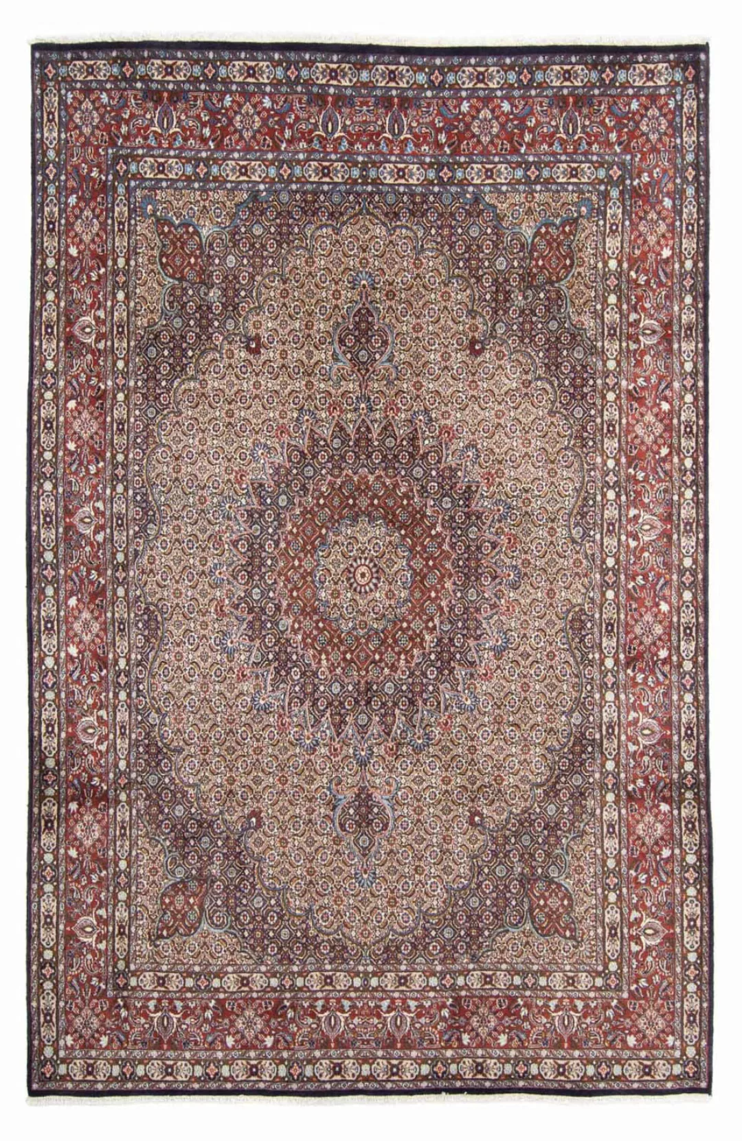 morgenland Wollteppich »Täbriz Medaillon Marrone chiaro 351 x 252 cm«, rech günstig online kaufen