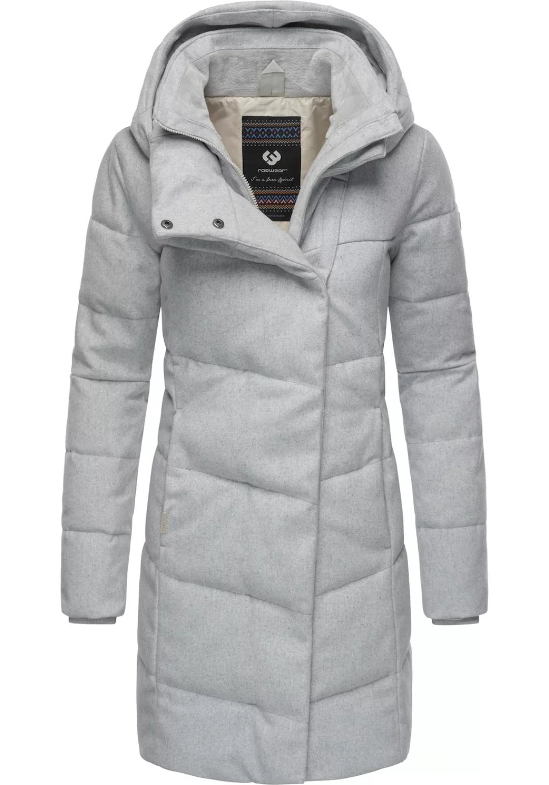 Ragwear Wintermantel "Pavla Coat", stylischer Damen Steppmantel in Woll-Opt günstig online kaufen