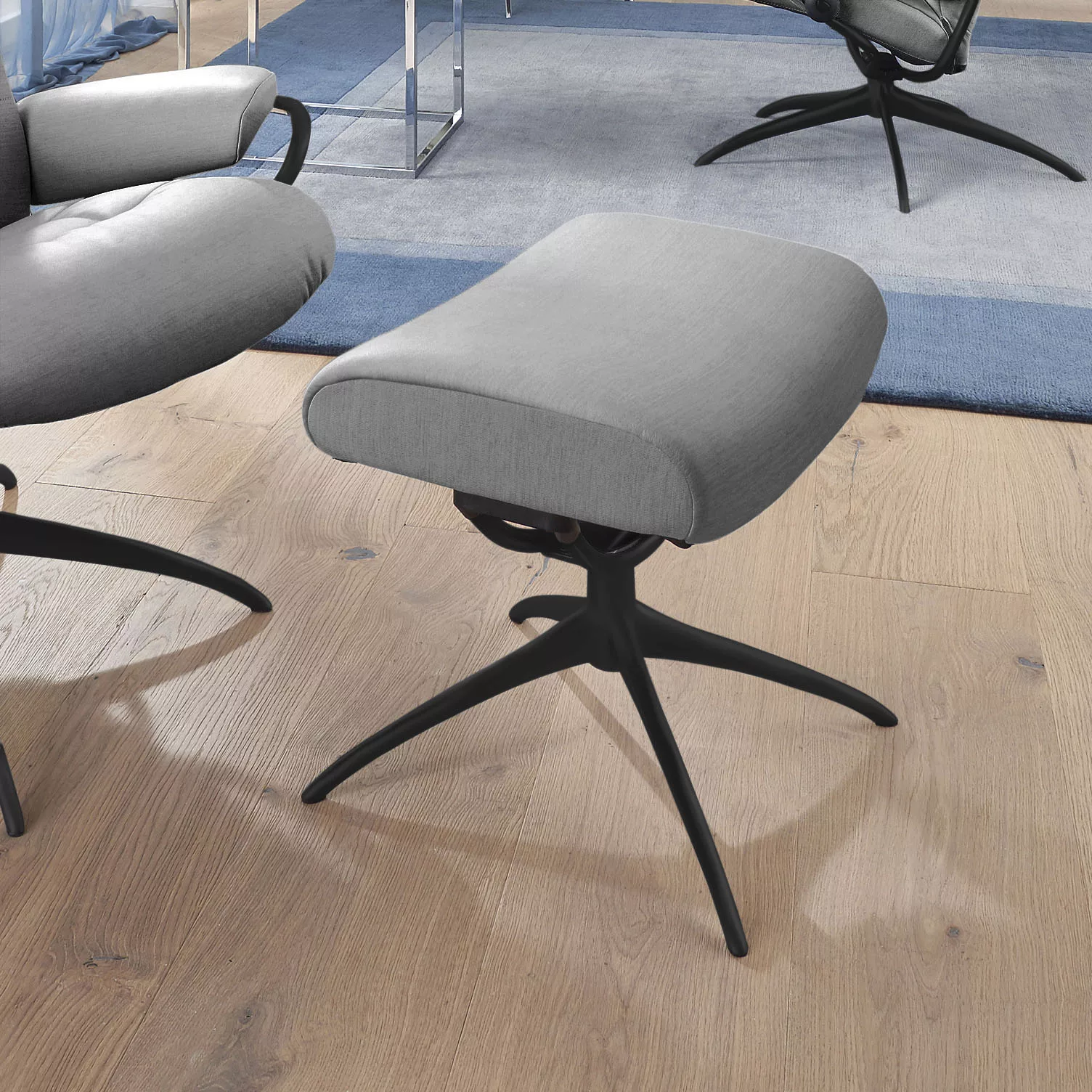 Stressless Fußhocker "London", mit Star Base, Gestell Schwarz günstig online kaufen