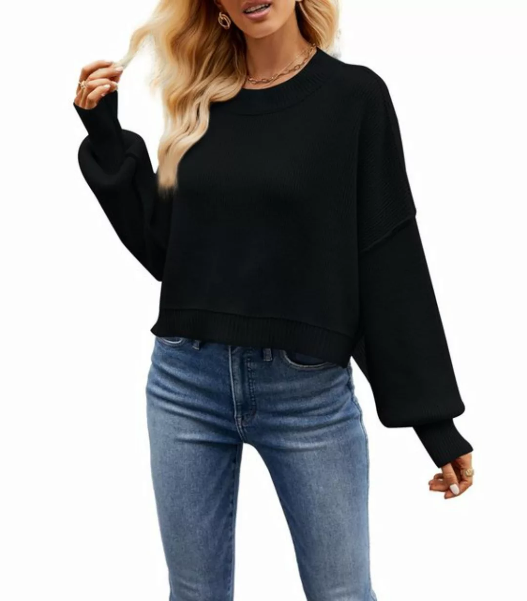 RUZU UG Strickpullover Pullover damen sale pullover damen winter pullover W günstig online kaufen
