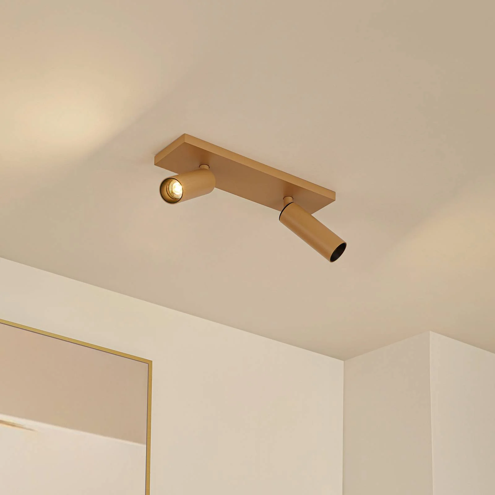 Arcchio Deckenstrahler Brinja Slim, braun, 2-flg., GU10 MR11 günstig online kaufen