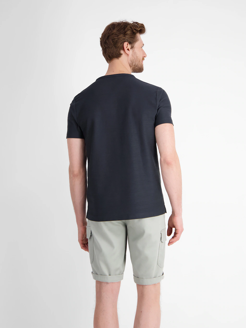 LERROS Kurzarmshirt, mit Serafino-Kragen und kurzer Knopfleiste günstig online kaufen