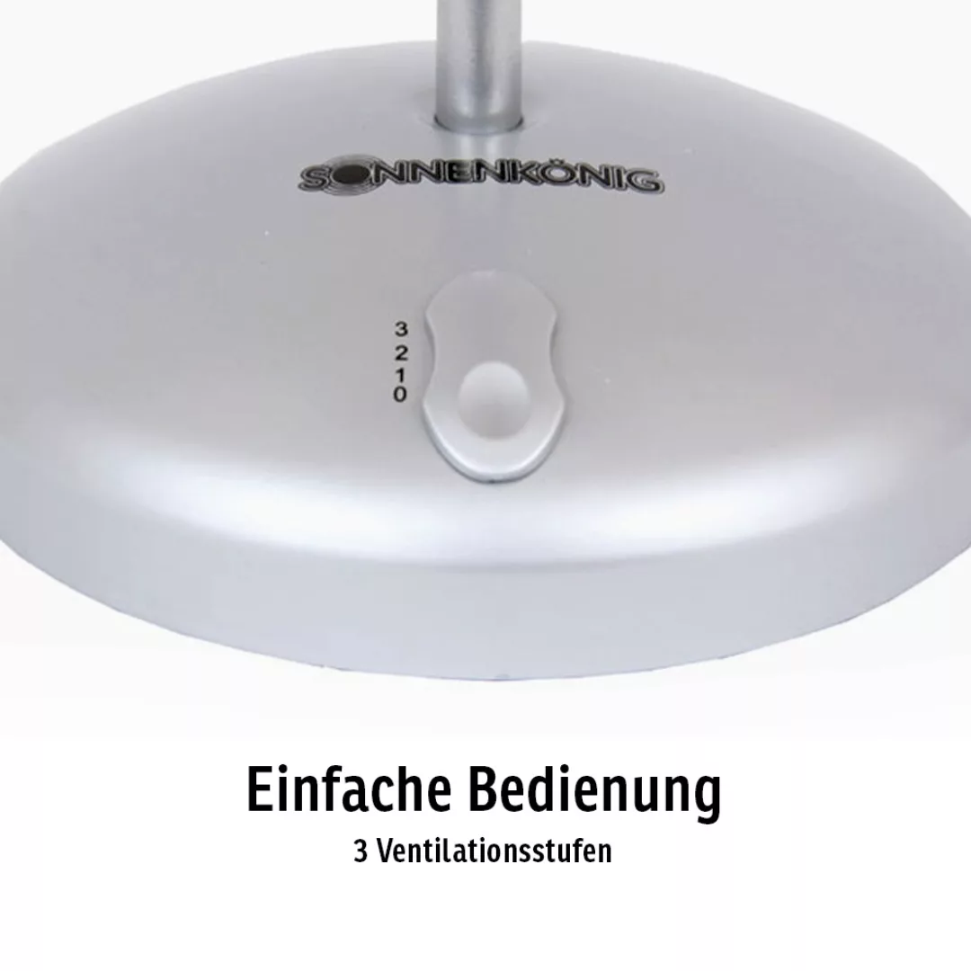 Sonnenkönig Tischventilator »Flower Fan blau« günstig online kaufen