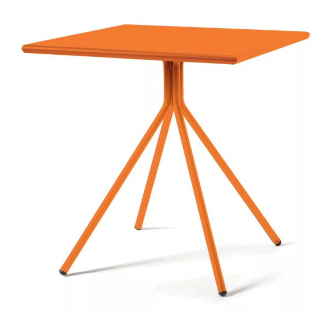 Outdoortisch Rick 80x80x75 cm orange günstig online kaufen