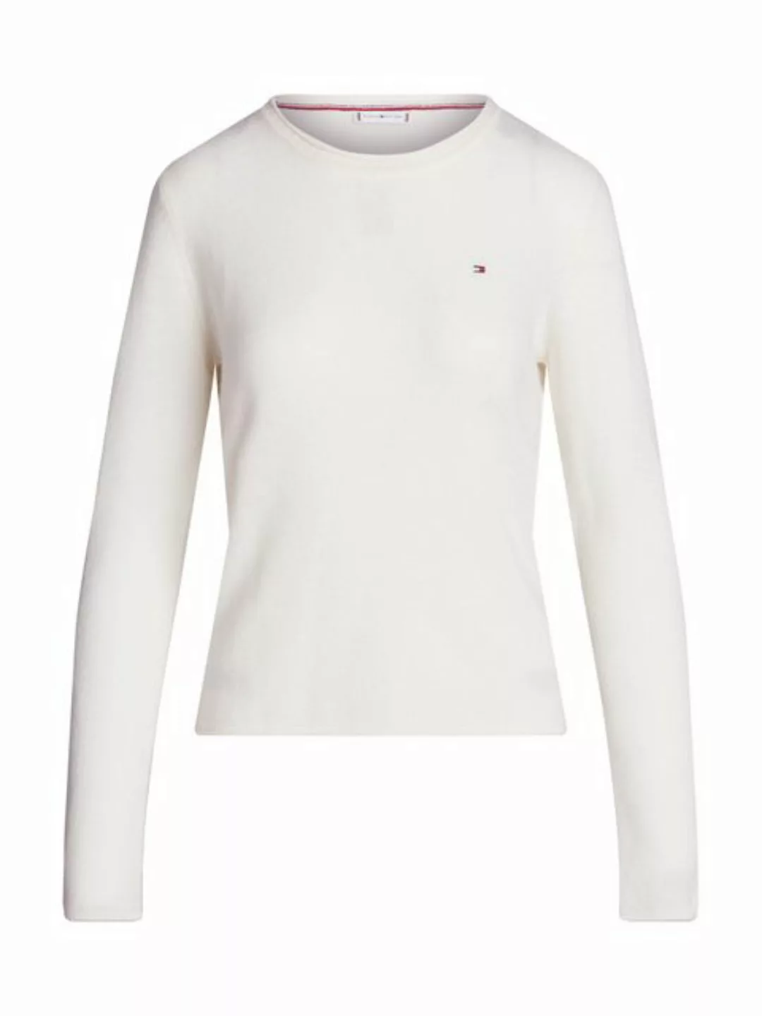 Tommy Hilfiger Strickpullover SOFT WOOL C-NK SWEATER mit Logostickerei, aus günstig online kaufen