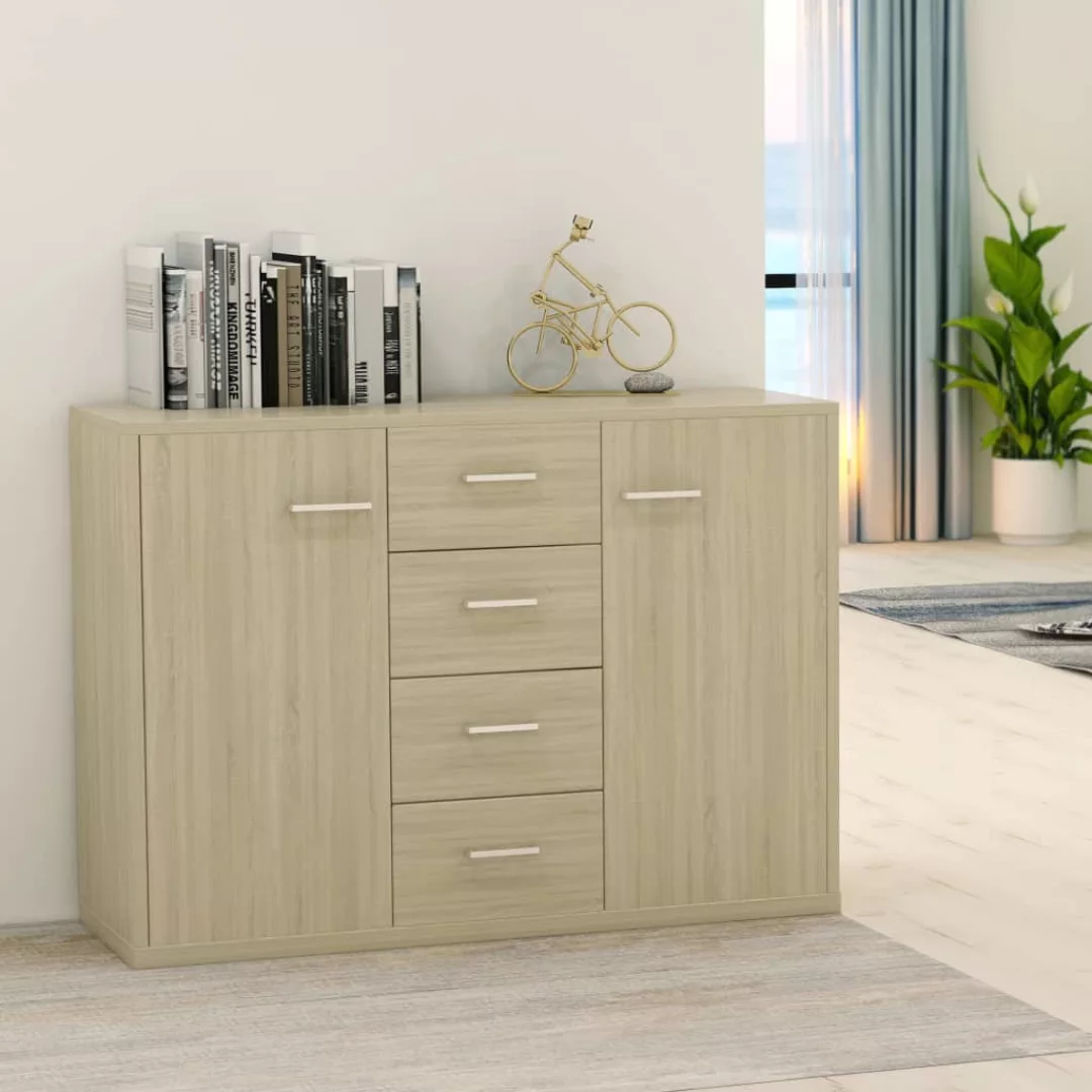 Sideboard Sonoma-eiche 88 X 30 X 65 Cm Spanplatte günstig online kaufen