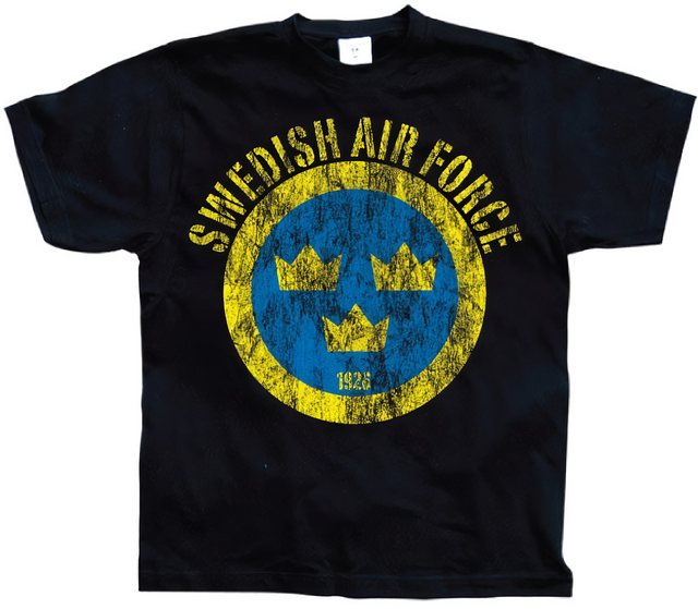 Hybris T-Shirt Swedish Airforce Distressed T-Shirt günstig online kaufen