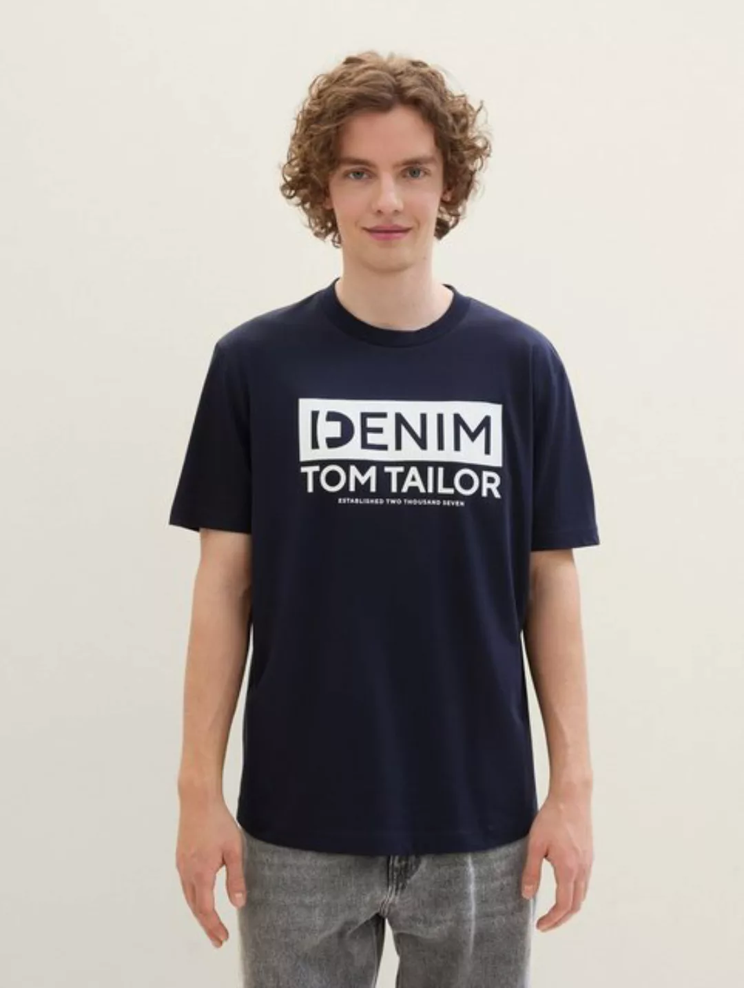 TOM TAILOR Denim T-Shirt T-Shirt mit Logoprint günstig online kaufen