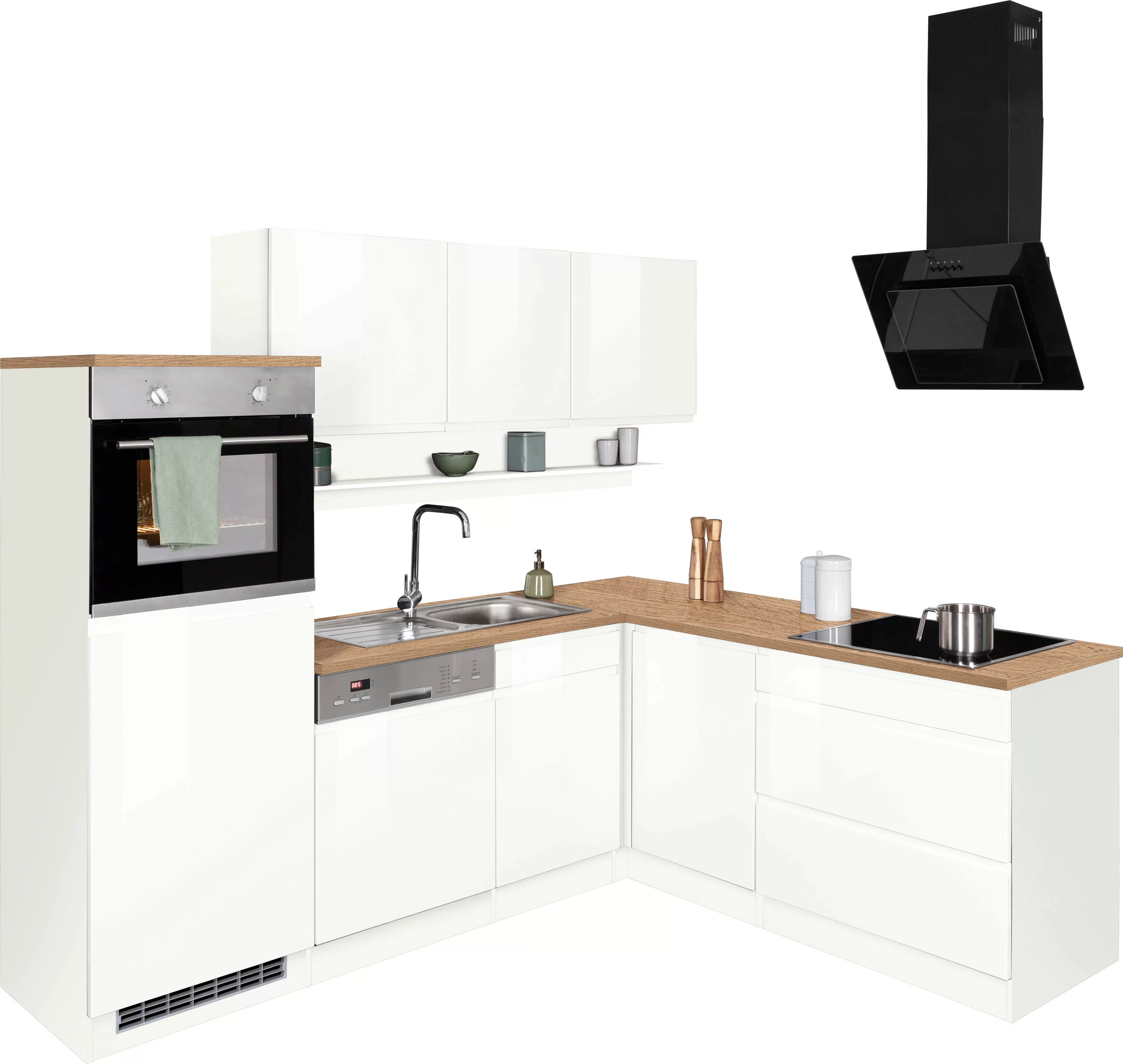 Kochstation Küche "KS-Virginia", Stellbreite 230/190 cm, mit E-Geräten günstig online kaufen