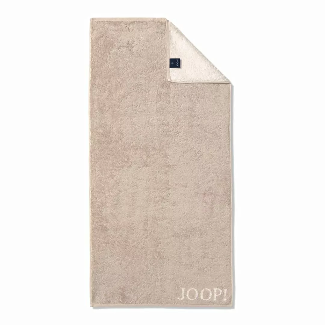 JOOP! Handtuch Classic Frottierkollektion - 50x100 cm, Walkfrottier Beige günstig online kaufen