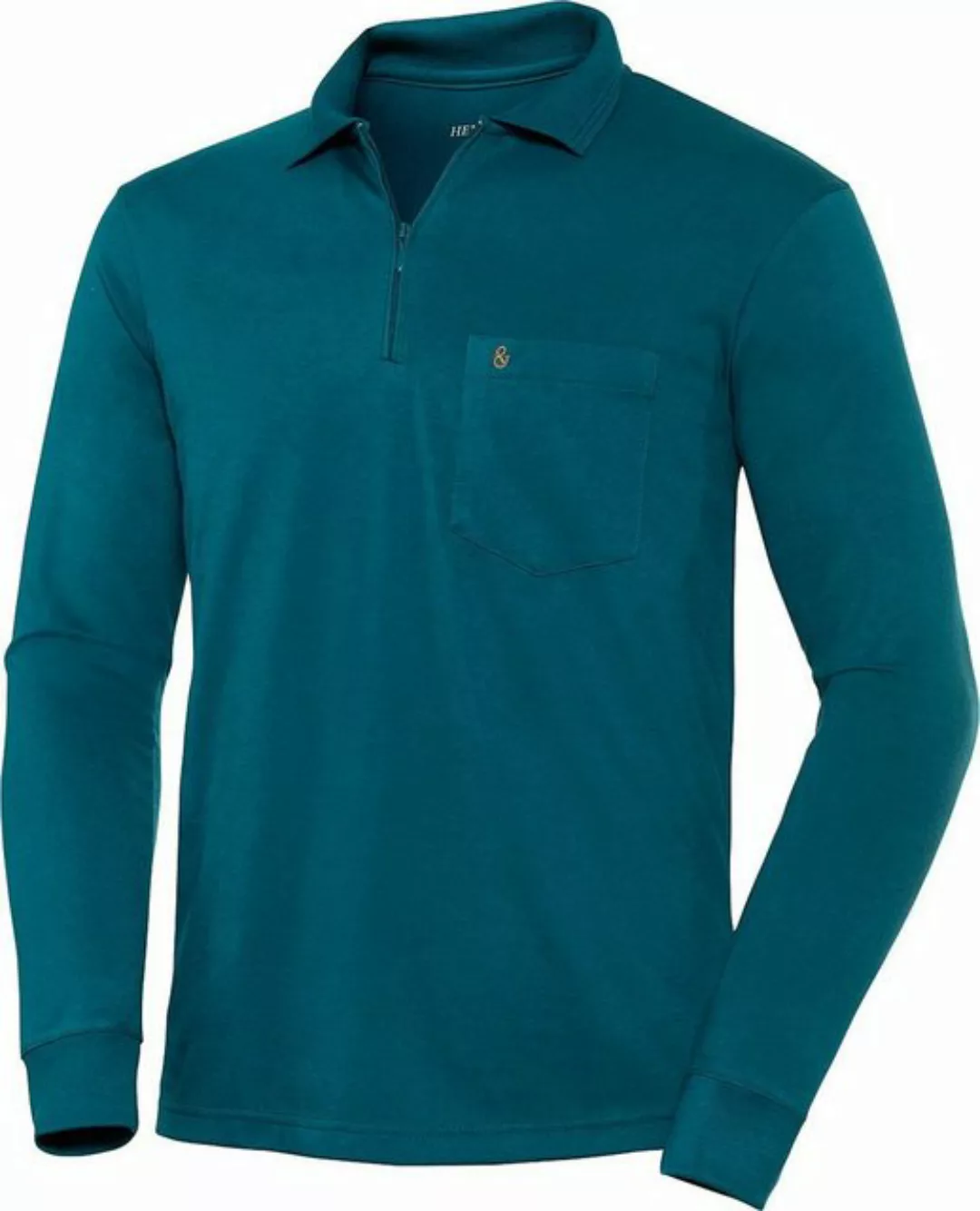 HENSON&HENSON Langarm-Poloshirt superweiches Jersey-Gewebe günstig online kaufen