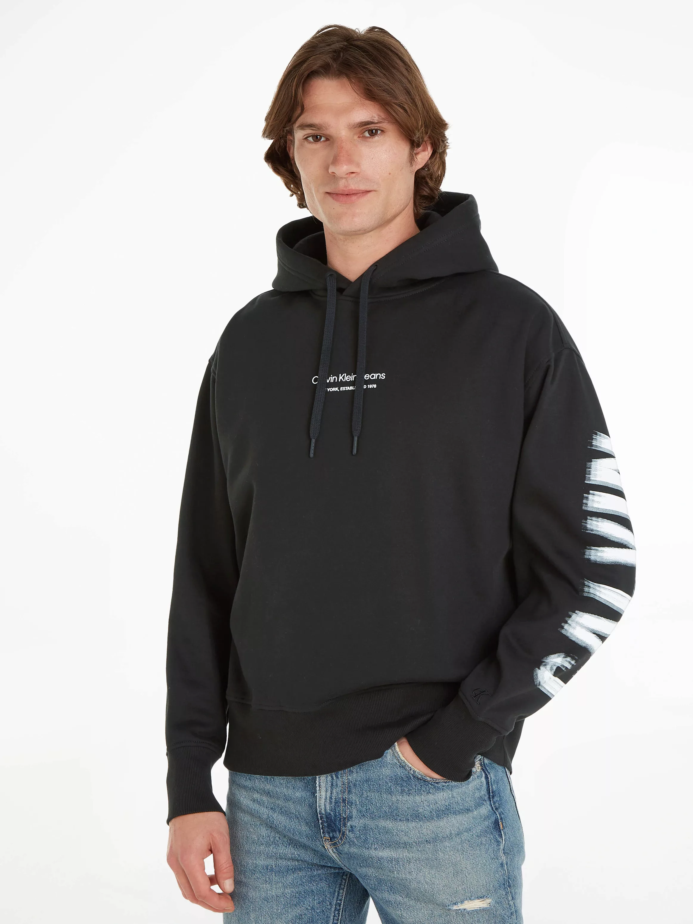 Calvin Klein Jeans Kapuzensweatshirt "ILLUSION LOGO HOODIE" günstig online kaufen