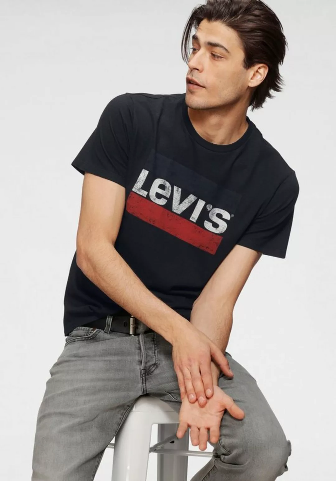 Levi's® T-Shirt mit großem Logoprint günstig online kaufen