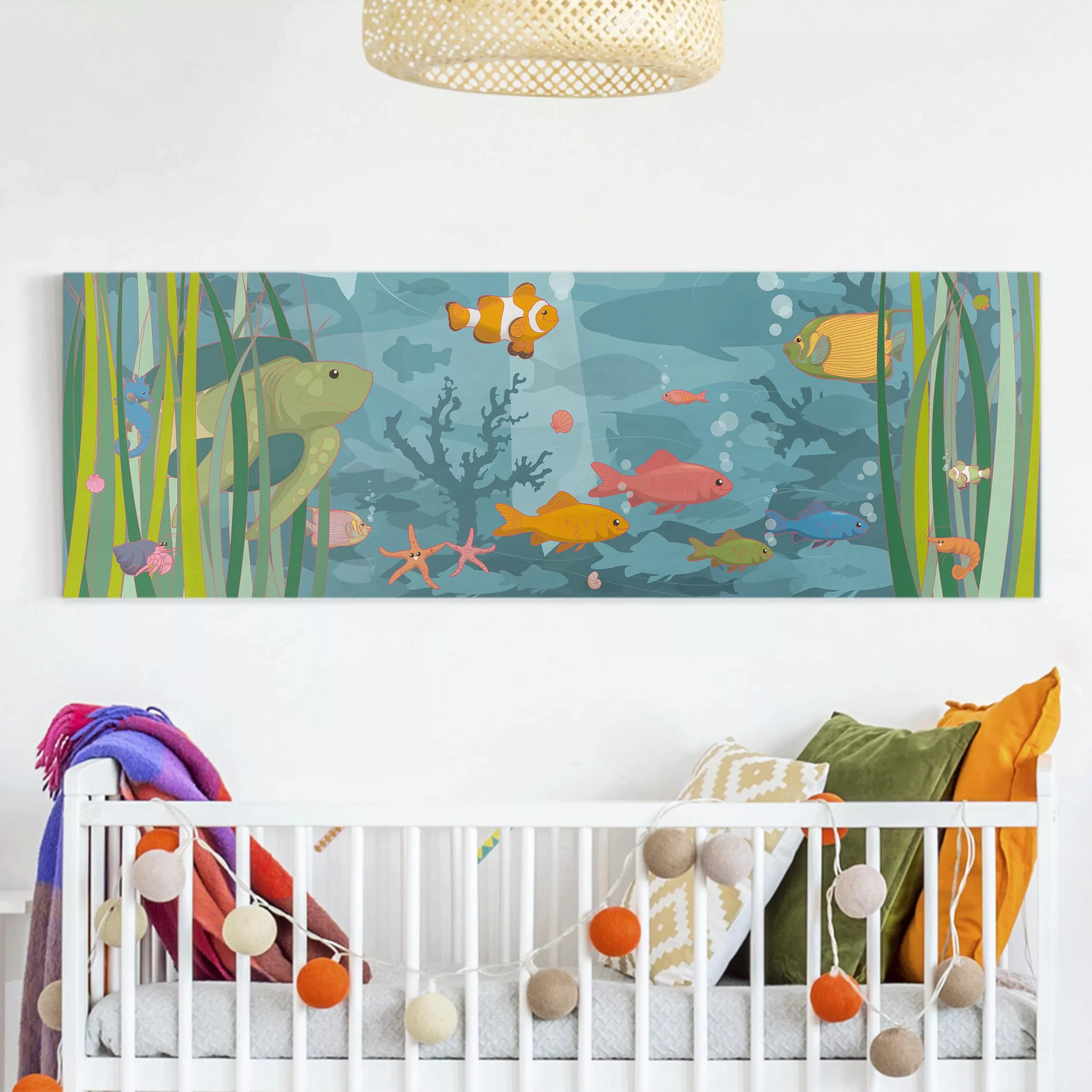 Leinwandbild Kinderzimmer - Panorama Meereslandschaft günstig online kaufen