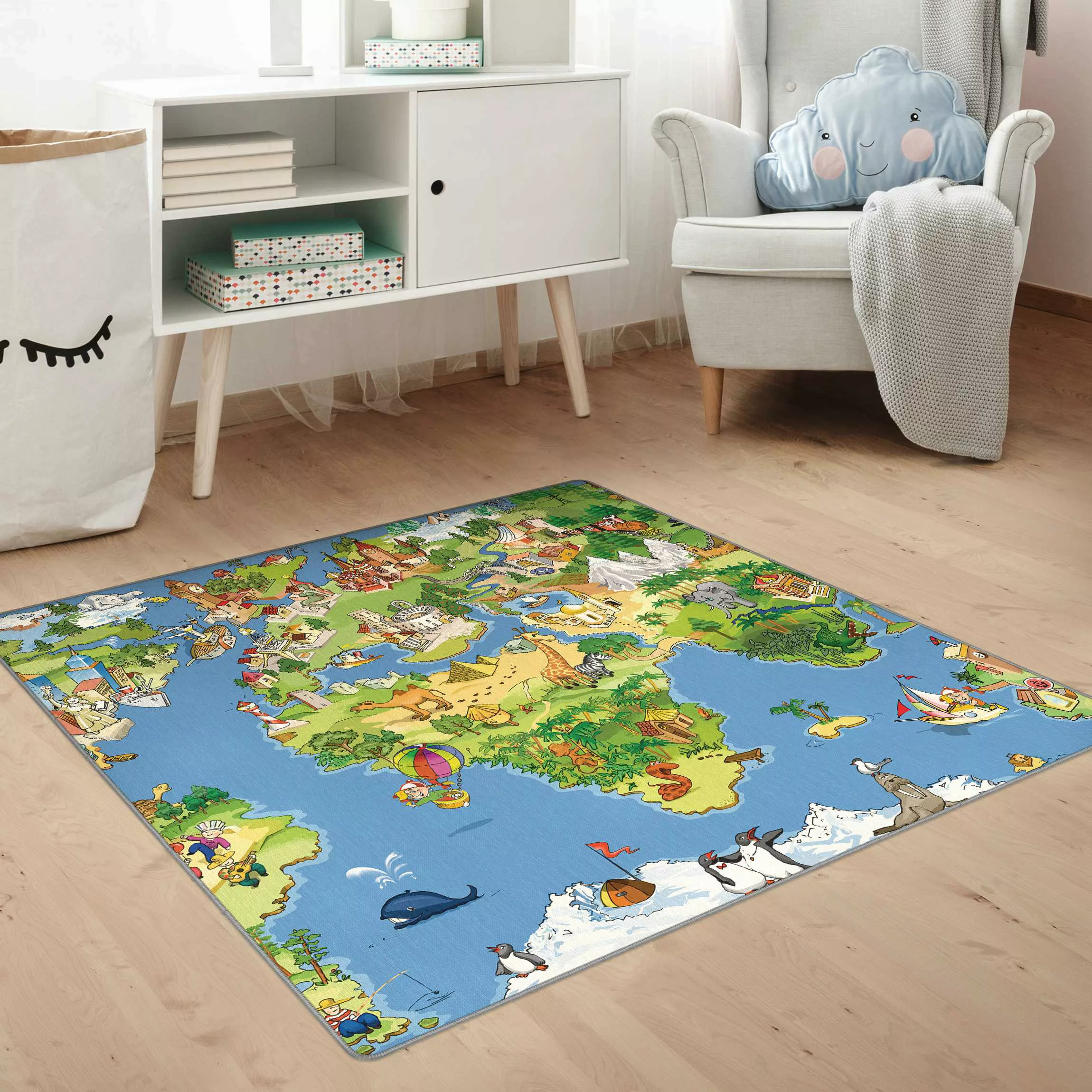 Teppich Great and Funny Worldmap günstig online kaufen