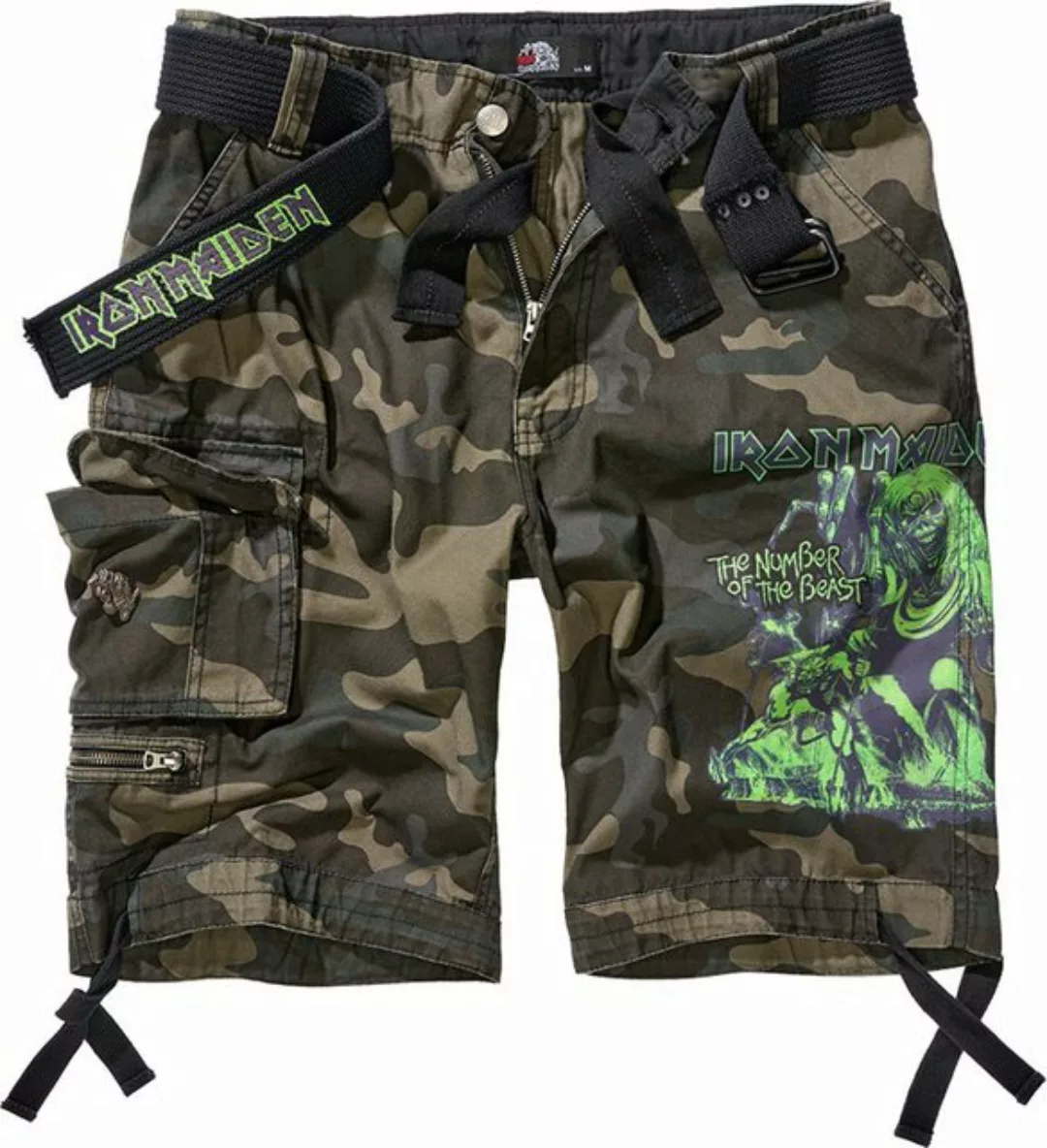 Brandit Shorts Iron Maiden Savage Shorts The Number Of The Beast günstig online kaufen