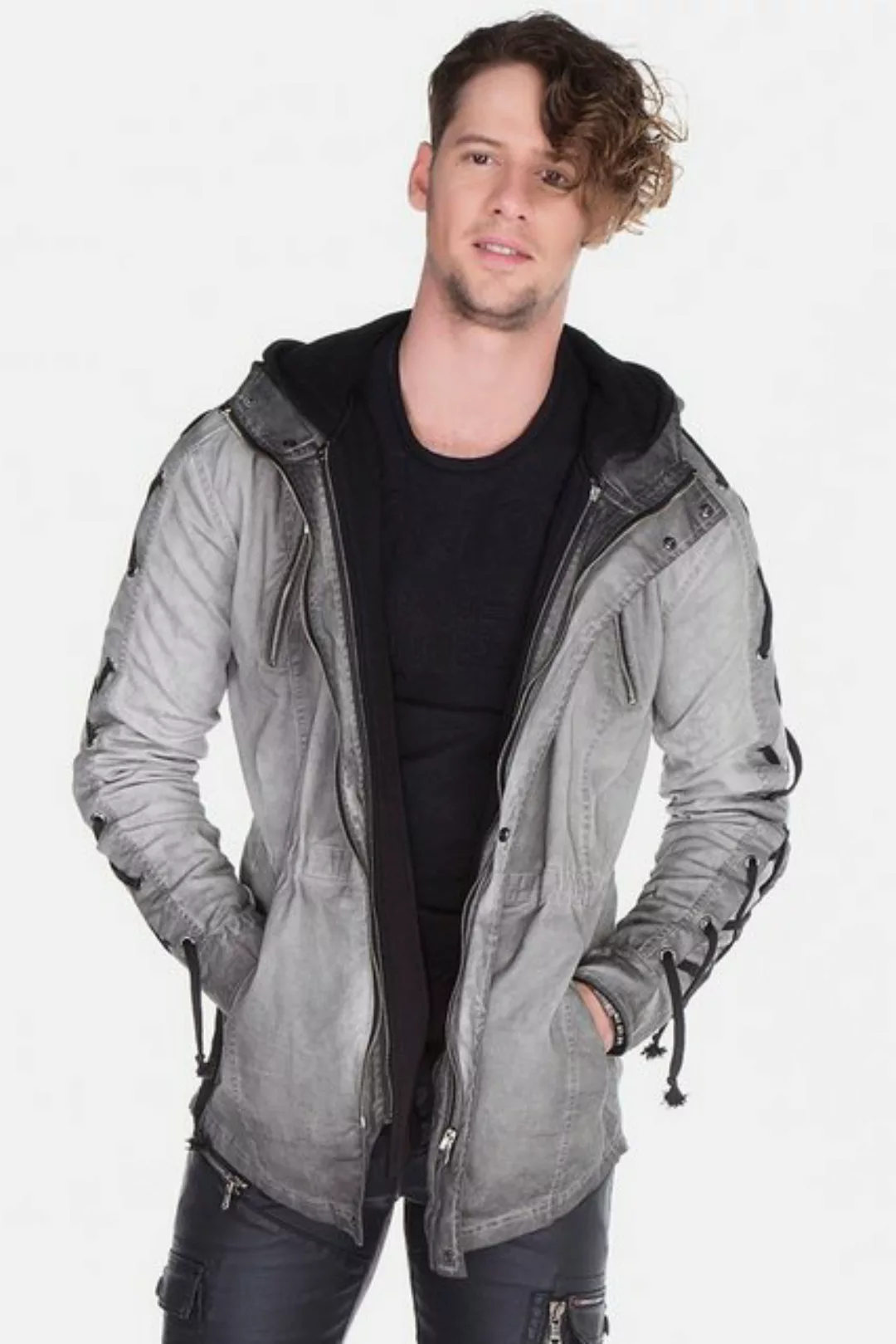 Cipo & Baxx Outdoorjacke Jacke mit Rückendetail, CJ-183 günstig online kaufen