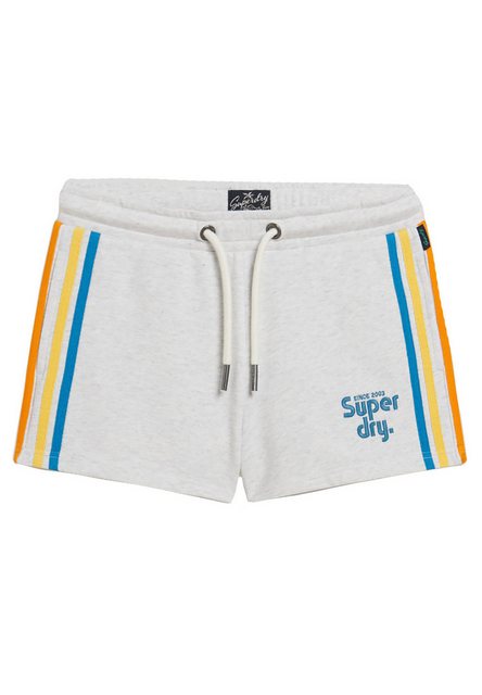 Superdry Shorts Superdry Damen Shorts RAINBOW SIDE STRIPE LOGO SHORT Ice Gr günstig online kaufen