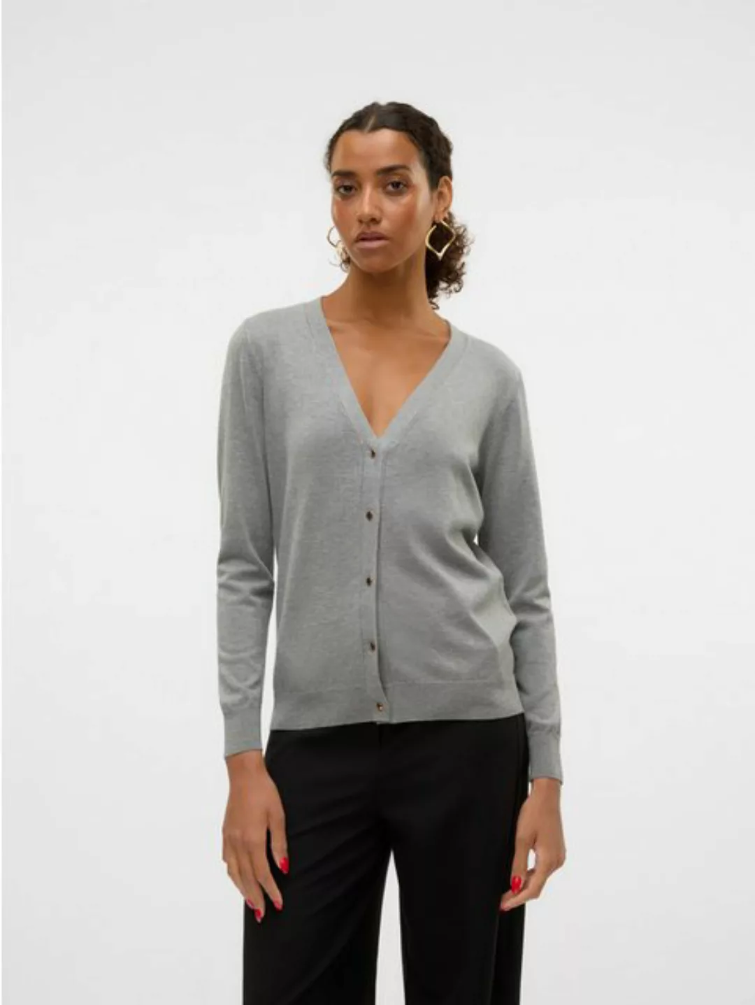 Vero Moda Strickjacke VMSILJE LS V-NECK CARDIGAN GA NOOS günstig online kaufen