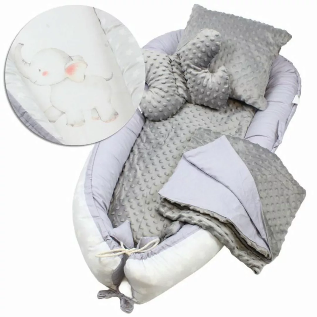 HAGO Babybett 5 teiliges Babynest Nestchen Kokon Reisebett Kuschelnest Matr günstig online kaufen