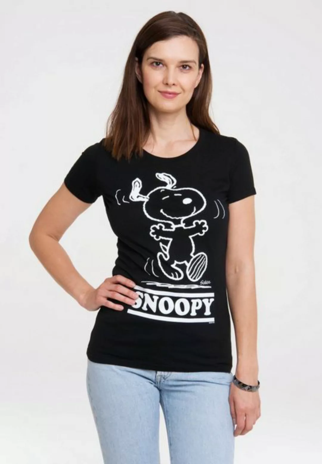 LOGOSHIRT T-Shirt Snoopy - Happy mit lizenziertem Original-Print günstig online kaufen