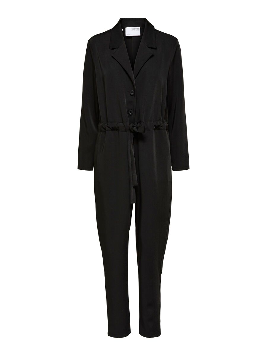 SELECTED Relaxed Fit Jumpsuit Damen Schwarz günstig online kaufen