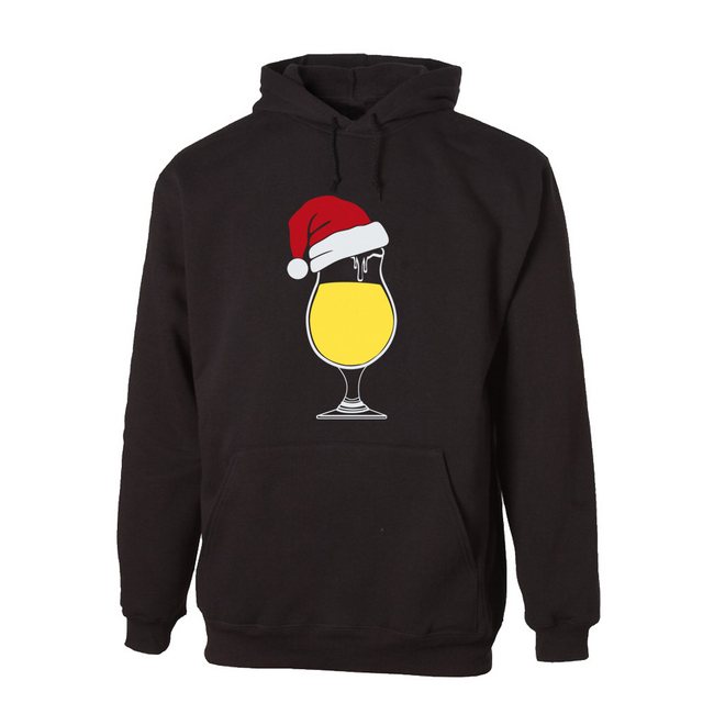 G-graphics Hoodie Weihnachtsbierglas mit trendigem Frontprint mit Weihnacht günstig online kaufen