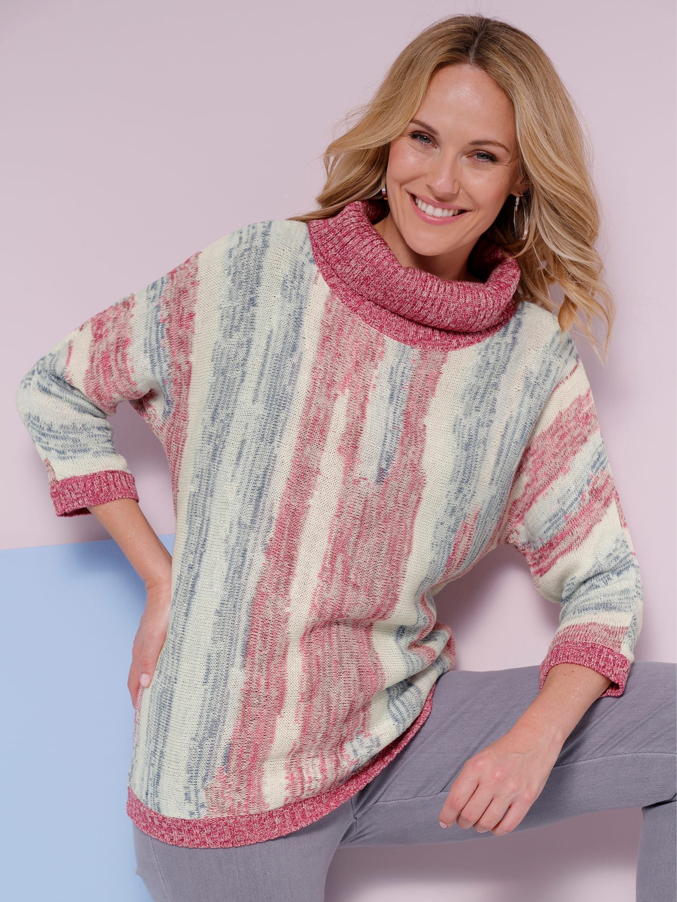 Classic Basics Rollkragenpullover "3/4-Arm-Pullover" günstig online kaufen