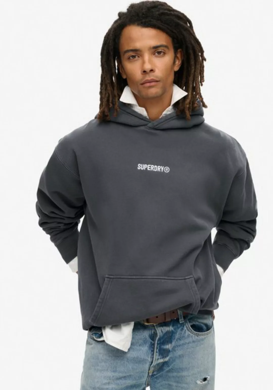 Superdry Kapuzensweatshirt "MICRO LOGO GRAPHIC LOOSE HOOD" günstig online kaufen