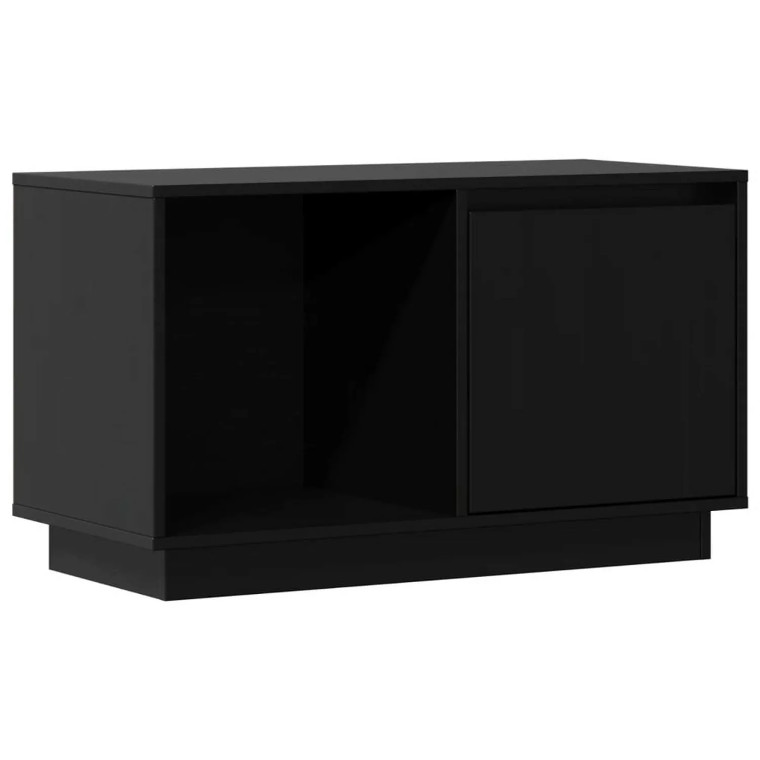VidaXL TV-Schrank Schwarz 74x35x44 cm Massivholz Kiefür günstig online kaufen