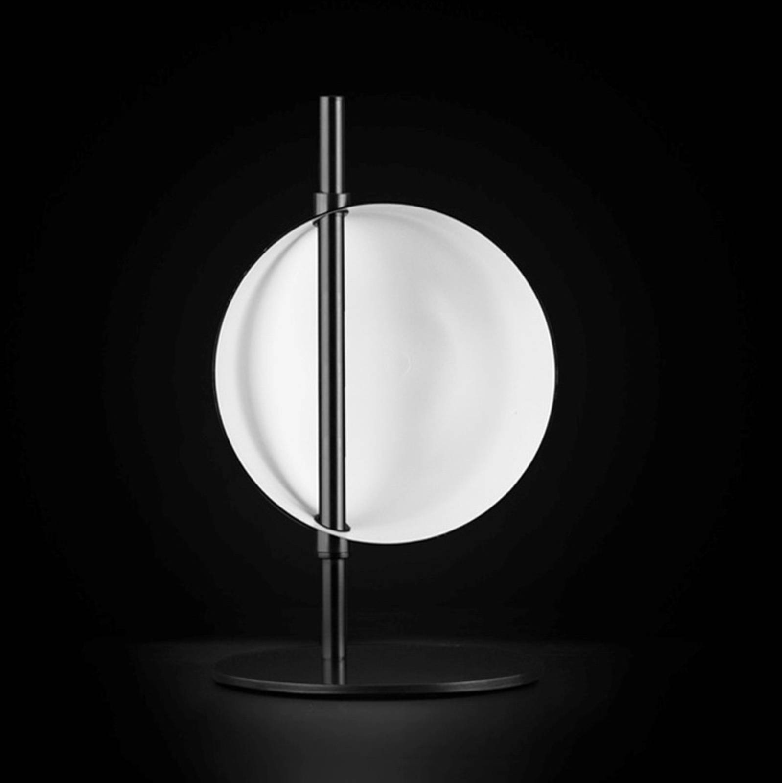 Oluce Superluna 297 LED-Tischleuchte, schwarz günstig online kaufen