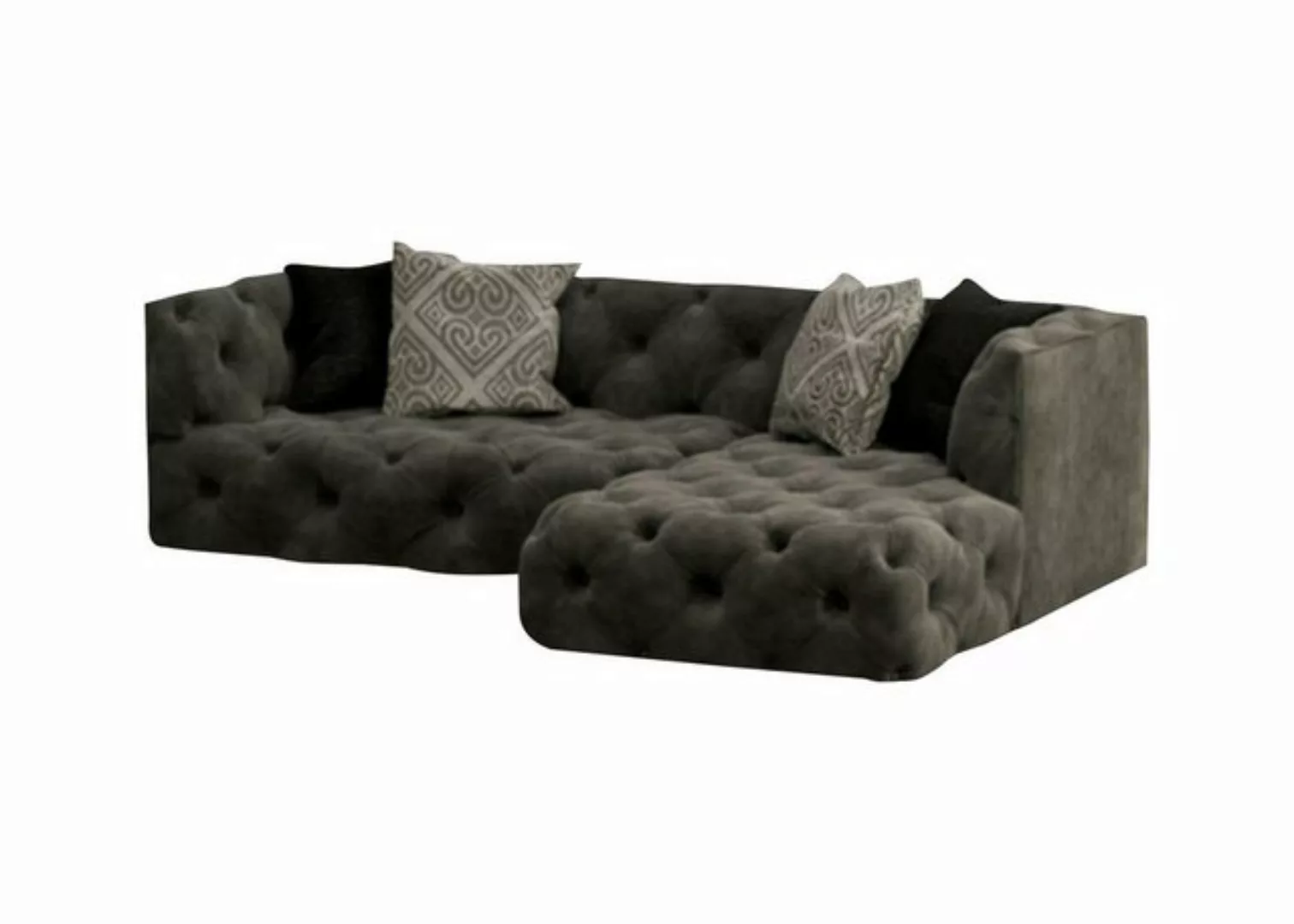 JVmoebel Ecksofa Braunes Chesterfield L-Form Couch Design Polstermöbel Neu, günstig online kaufen