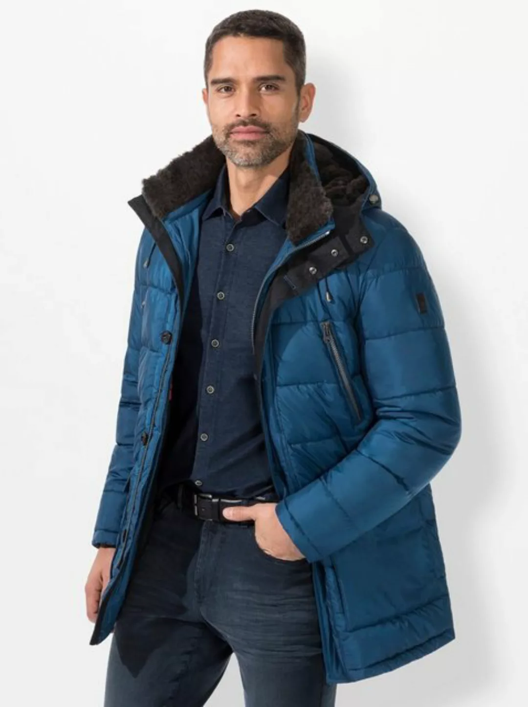 New Canadian Langjacke, mit Kapuze günstig online kaufen