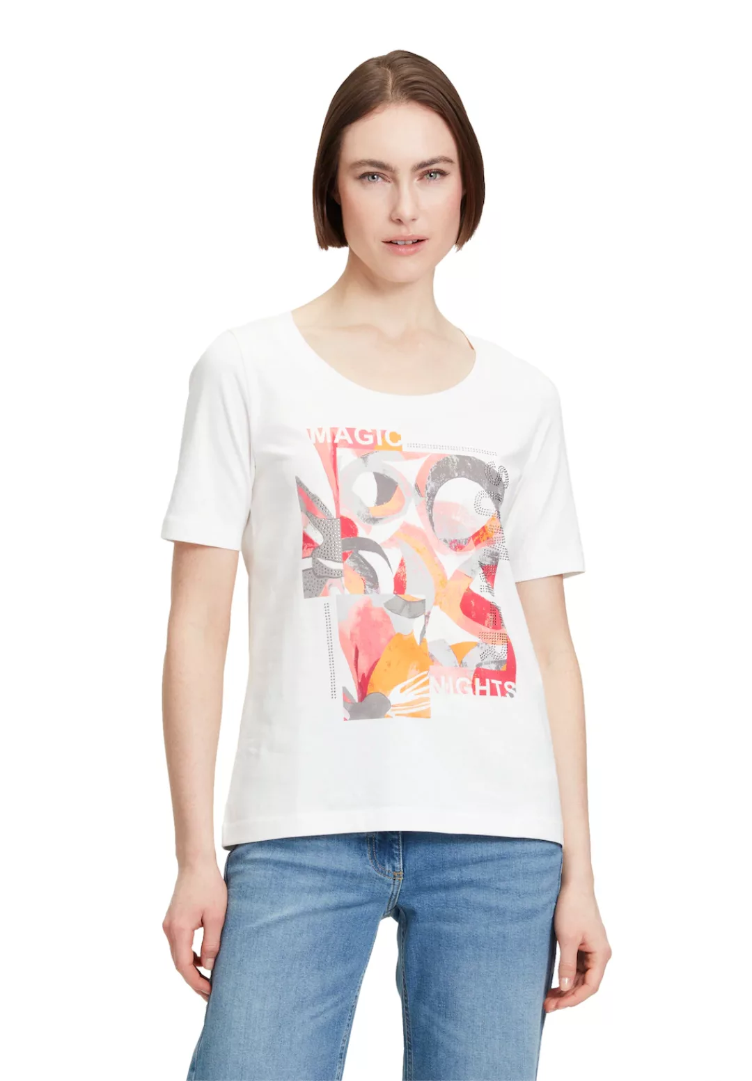 Betty Barclay Kurzarmshirt "Betty Barclay Casual-Shirt mit Placement", Hotf günstig online kaufen