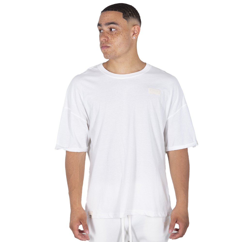 Alpha Industries Organics Os Roll-up Kurzärmeliges T-shirt XL Organic White günstig online kaufen